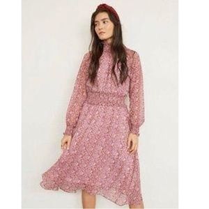 Anthropologie O.P.T Floral Midi Dress Size S